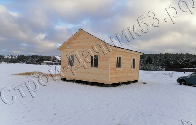 3 Каркасно щитовые дома 6Х6, 36 М², Ленинградская область, Вол (3)